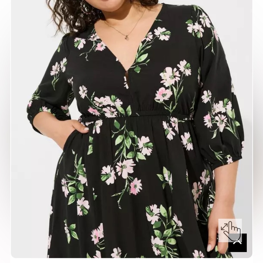 Maxi Challis Tiered V-Neck Dress - Picture 4 of 5